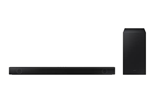 SAMSUNG HW-B550/ZF Soundbar - Dolby Audio/DTS Virtual:X, kabelloser Subwoofer im Lieferumfang enthalten, Bassverstärkung, intelligenter Lite-Sound und Spielmodus