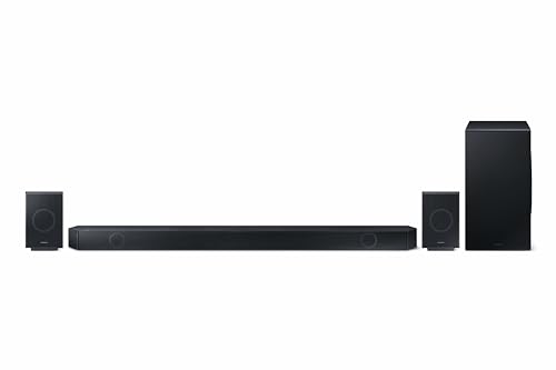 Samsung HW-Q995GD 11.1.4-Kanal Q-Soundbar für TV-Geräte, 4.0.2-Kanal-Rücklautsprecher, Bluetooth-Lautsprecher mit kabellosem Dolby Atmos / DTS:X, Q-Symphony [2024]