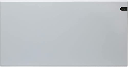 ADAX NEO NP Elektroheizkörper - 1000W, Silber | Thermostat mit Zeitschaltuhr | Elektroheizung Wandmontage | Höhe 370mm | Heizkörper Elektrisch | Frostwächter, Wochenmodus | Wandkonvektor | KDT | IP20