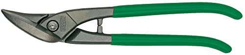 BESSEY Ideal-Schere D116-260L, Gesamtlänge 260 mm, Schnittlänge 30 mm, Griff PVC-getaucht, für durchlaufende gerade und Figurenschnitte, Gewicht 0,49 Kg