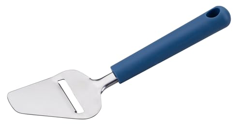Fackelmann Käsehobel Essential – Edelstahlklinge für feine Käsescheiben, Ergonomischer Griff, Spülmaschinengeeignet, Rostfrei, Dunkelblau