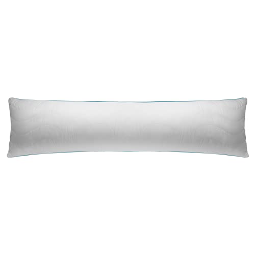 ENRIS Seitenschläferkissen 40x145 cm I Rechteckiges Komfortkissen aus Mikrofaser und Baumwolle I Schadstofffreies Stillkissen mit Oeko-TEX Zertifizierung für Allergiker geeignet