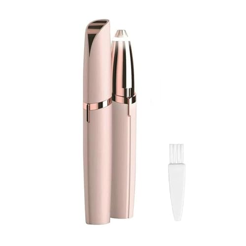 JDXun Augenbrauen Trimmer für Damen, Elektrisch Augenbrauenrasierer Schmerzfreie Gesichtshaarentferner, Tragbare Augenbrauenentfernung für Gesicht, Augenbrauen, Lippen (Roségold)