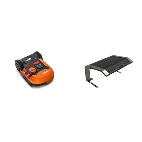 Bundle Mähroboter + Garage: WORX Landroid Plus WR167E Mähroboter bis 700 m² inkl. Mährobotergarage
