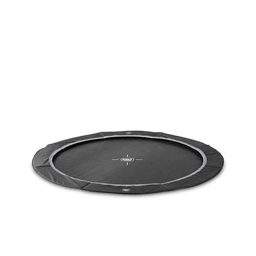 EXIT InTerra ebenerdige Sports Trampolin ø305cm - schwarz