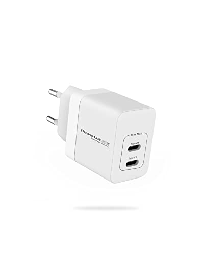 PowerLot USB C Ladegerät 35W iPhone Schnellladegerät GaN III PPS Super Fast Netzteil PD 3.0 für iPhone 14/13/12 Pro Max, MacBook Air, iPad, iWatch, Galaxy S23/S22/A53/A33, Pixel 7/6 Pro, Steam Deck