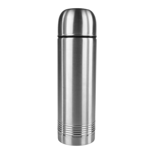 Emsa 618101600 Senator Isolierflasche, Thermosflasche, mobiler Kaffeebecher, 1000ml, Thermobecher, Isolierbecher, Safe Loc Verschluss, edelstahl