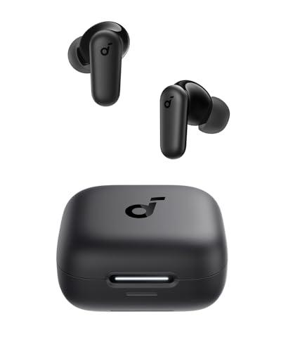 soundcore P30i by Anker Noise Cancelling Earbuds, smarte Geräuschunterdrückung, kraftvolle Bässe, 45h Spielzeit, 2-in-1 Case und Handyständer, IP54, kabellose Kopfhörer, Bluetooth 5.4, App Steuerung