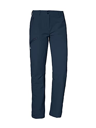 Schöffel Damen Pants Ascona Warm L, warme Wanderhose mit 4 Wege-Stretch, wasserabweisende, atmungsaktive Thermohose, navy blazer, 42