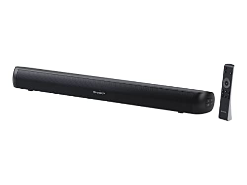 SHARP HTSB107 2.0 Soundbar 90W (USB, Bluetooth, HDMI, Optisch, AUX-In (3,5mm), Breite: 65cm), schwarz