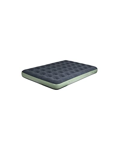 Bo-Camp Luftbett Velours Air-XL 2 – 2 Personen - 200 x 140 x 23 cm, Grün/Grau
