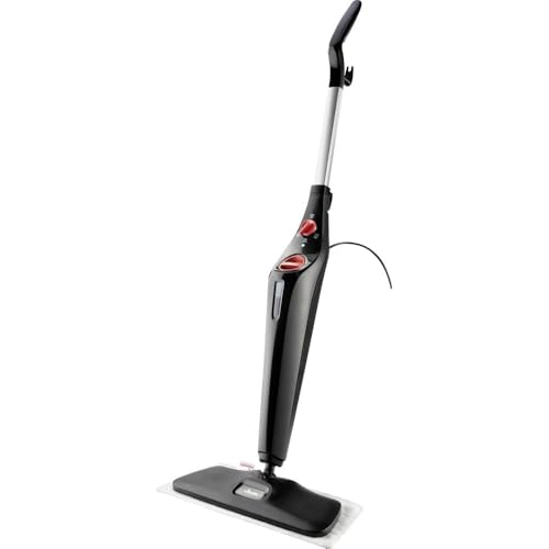 Vileda Steam PLUS XXL Dampfreiniger, hygienische Bodenreinigung von großen Flächen, entfernt bis zu 99,9% der Bakterien und Viren*, für alle Böden, ideal für Teppiche, breit