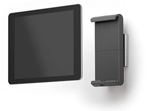 Durable Tablet Wandhalterung (für Tablets 7-13 Zoll, 360° drehbar mit Diebstahlsicherung) silber/anthrazit, 893323