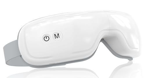 iKristin Augenmassagegerät mit Wärme und Bluetooth-Musik, Wiederaufladbarer Kabelloser, Geschenke für Frauen/Männer.