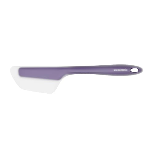 Wundermix - FlexiSpatel® Flexibler Silikon-Spatel (28,5cm) • Spachtel ideal für deine Küchenmaschine • Zum Entleeren des Mixtopfs • Farbe: Lila