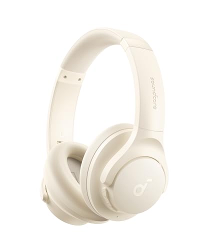 soundcore by Anker Q20i kabelloser Bluetooth Over-Ear-Kopfhörer mit Hybrid Active Noise Cancelling, 40h Spielzeit im ANC-Modus,tiefer Bass, Personalisierung per App(Weiß) (Generalüberholt)