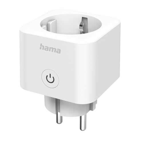 Hama WLAN Steckdose (wlan gesteuerte Steckdose mit Matter Smart Home, universal, smarte Steckdose mit App und Sprachsteuerung, Smart Home Steckdose als Zeitschaltuhr, Funksteckdose, 3680 W)