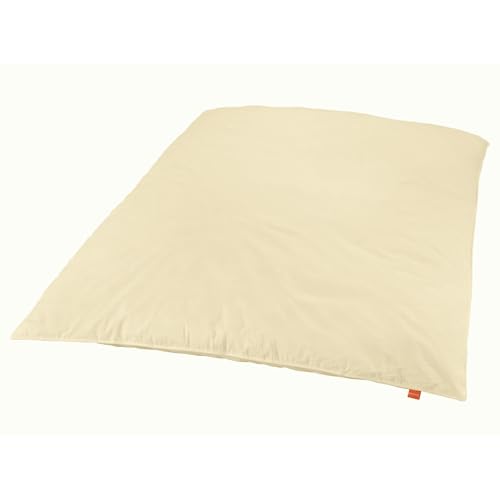 sleepling Ballonbett Oberbett Winterbettdecke 135 x 200 cm, Creme, Bezug 100% Baumwolle, 3.300 gr. Neue Federn der Klasse 1, Downpass, 60 Grad waschbar, Made in EU