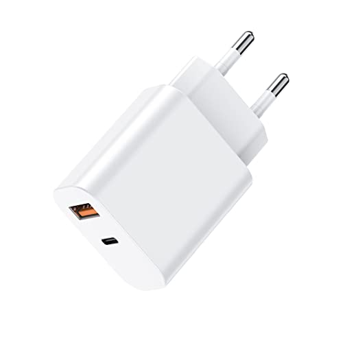 30W USB C Ladegerät, USB C auf Typ C Schnellladegerät Netzteil 2 Port PD 3.0 Kompatibel mit Google Pixel 7/7Pro/6/6Pro/6a/Google Pixel Watch, iPhone 15/14/13/12 Pro, Samsung Galaxy S22 Ultra/S23