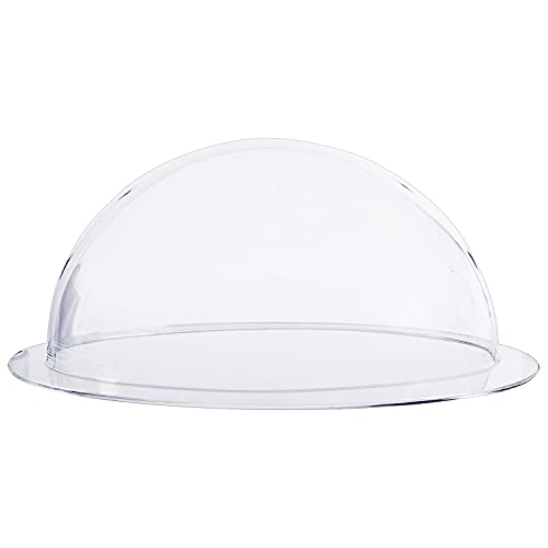 HMF 46740 Halbkugel aus Acryl mit Krempe, DIY Acrylhaube | Ø 40 cm | Transparent