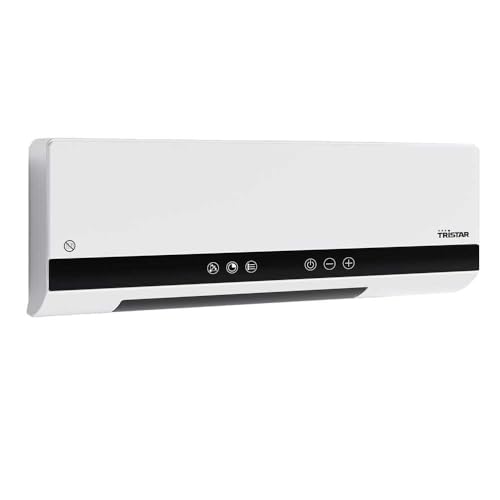 Tristar Wandheizkörper aus PTC-Keramik KA-5216-2 Heizstufen - Timer und Wochenprogramme - Ventilatorfunktion - inklusive Fernbedienung - Ideal für Räume bis 20 m² - 2000 W