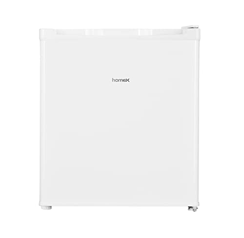 homeX Mini Gefrierschrank, Gefriertruhe klein - 33L Nutzinhalt, 4-Sterne Gefrierbox, freistehend, kompakte Tiefkühltruhe, Mini Freezer mit Temperaturregelung, kleiner Tiefkühlschrank, leise, weiß