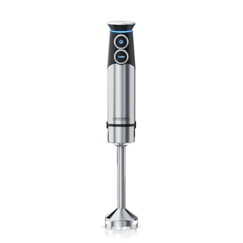 Arendo - Stabmixer Edelstahl - elektrischer Pürierstab 1500 Watt - - stufenlose Geschwindigkeit - Turbotaste - Rührstab für Babynahrung, Suppe, Smoothies, Püree, Saucen
