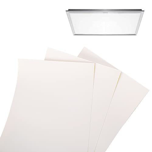 Klebefolie für Beleuchtung, dimmbar, Diffusorfolie, 21 x 30 cm, Diffusionsfolie zum Erweichen von LED-Lichtern, 3 Stück