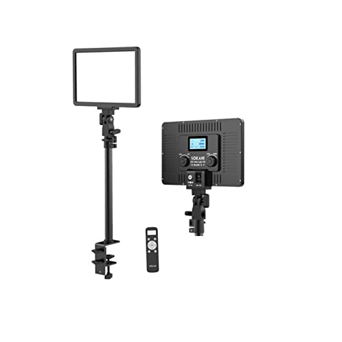 Sokani P25 Key Light LED-Panel-Leuchten,Bi-Color 2800K-8000K LED-Videoleuchte,Fülllicht zum Streamen,Aufnehmen von Videos,Tischhalterung aus Metall