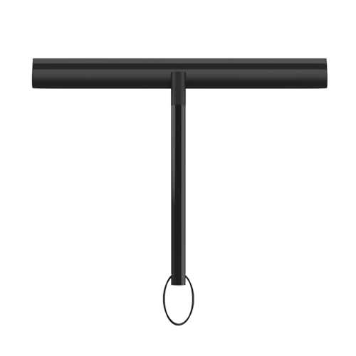 Radikor Duschabzieher, 26cm Abzieher Dusche Silikon mit Edelstahl-Kern, Duschwand Abzieher, Duschkabinenabzieher, Badabzieher Dusche für Dusche, Badezimmer, Spiegel, Glas-Reinigung, Fliesen - Schwarz