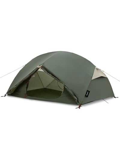qeedo Light Birch S Trekkingzelt, kleines Packmaß (48 x 16 cm), leicht (2,88 kg) - 2 Personen Campingzelt, windstabil