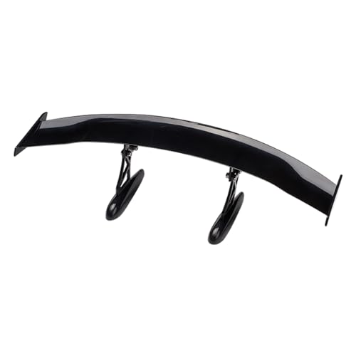Blueshyhall Heckspoiler Mini, 30 cm Auto Spoiler Wing Universal, Auto Gummi Spoiler Hinten Selbstklebende, Auto Flügel Zerstörungsfreie Montage Auto Deko Außen (Schwarz Glänzend)