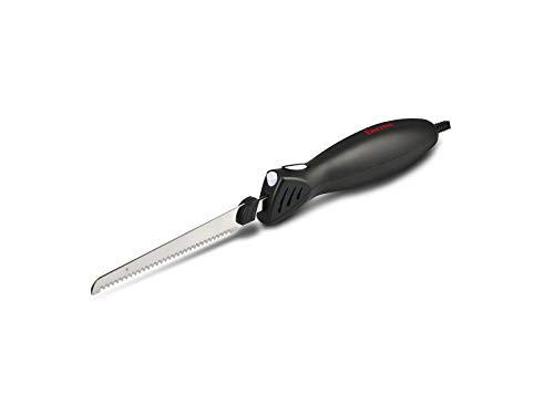 Girmi CT10 Elektrisches Messer, 45 W, DC-Motor, 2 Messersets, Schwarz