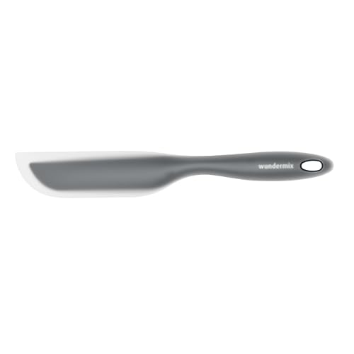 Wundermix - WunderSpatel® Biegsamer Spatel • Spachtel ideal für deine Küchenmaschine • Als Schaber zum Entleeren des Mixtopfs • Farbe: Grau