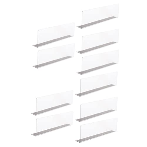 MAGICLULU Trennregal 10 Stück Acryl-Regalteiler Magnetische Schrankregal-Organizer Klare Schrankteiler Für Regale Magnetische Leitbleche