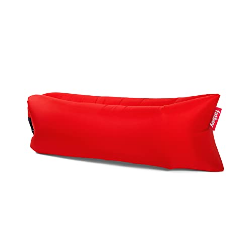 Fatboy Lamzac 3.0 Inflatable Sofa Lounger - Inflatable Chair for Adults & Kids - Camping Sofa - Blow Up Sofa - Lazy Air Sofa Bed - 200 x 90 x 50 cm - No Pump Needed - In & Outdoor Use - Red