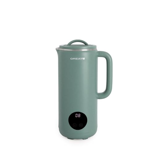 CREATE/VEGAN MILK MAKER/Multifunktionale Pflanzenmilchmaschine Grün-Sage/Programmierbar bis zu 12Std., 6 automatische Programme, 800ml, 2 in 1, keine Klumpen, 600W