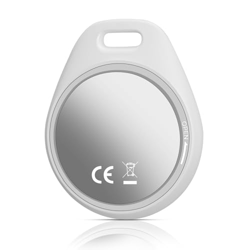 Smart Air Tracker Tag,Schlüsselfinder 1er Pack kompatibel mit Apple Wo ist? APP (iOS NUR,Nicht Android),Schlüsselfinder für Schlüssel,Gepäck,Koffer,Brieftasche,Austauschbarer Akku,IP67 Wasserdicht