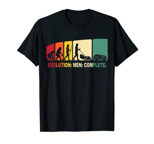 Mähroboter Garten Evolutions Rasenroboter Männer Kleingarten T-Shirt