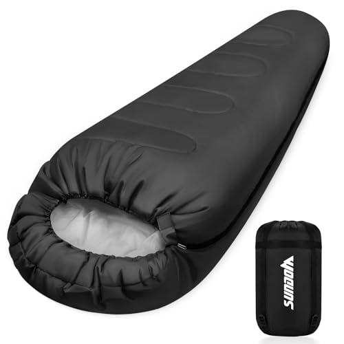 Schlafsack Outdoor für Camping 3 Jahreszeiten - Erwachsene Schlafsack Sommer Schlafsack 2 in 1 Funktion Mumienschlafsäcke Warm Leichtgewichtig Wasserabweisend für Rucksackreisen Wandern und Reisen