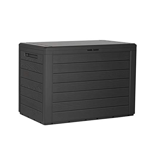 Kreher Kompakte Kissenbox/Aufbewahrungsbox in Anthrazit mit 190 Liter Volumen. Robust, abwaschbar und einfach im Aufbau!