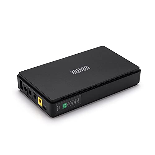 Mini UPS Unterbrechungsfreie Stromversorgung für Router, Modem, Kamera, Eingang USB oder DC Ausgang 5V USB 5V 9V 12V 2A DC (37Wh)