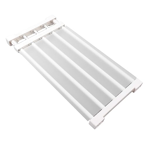 Verstellbares Schrank-Spannregal, multifunktionales DIY-Schrank-Trennregal, hohe Härte, nagelfrei, einfache Installation für zusätzlichen Platz, erweiterbar für(50-80 cm / 19,7-31,5 Zoll Länge)