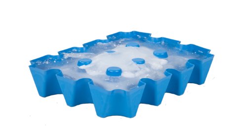 SL-EISBLOCK Flaschenkühler Bierkühler 0,5L, 34 x 25 x 6cm, Blau