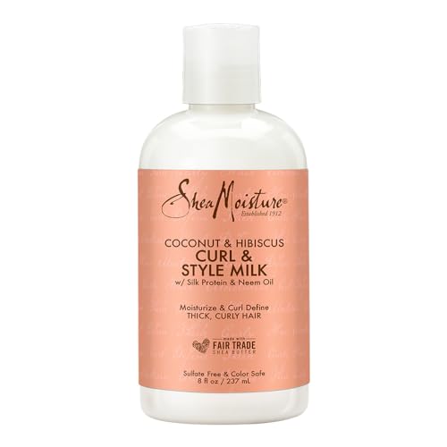 Shea Moisture Coconut und Hibiscus Curl & Style Milk, 1er Pack, (1x 237 ml)