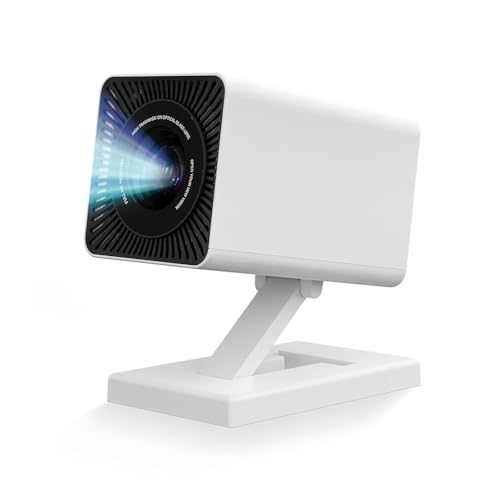 Mini Beamer 4K Mini Projektor WiFi6 und Bluetooth 5.0，150 ANSI Lumen Tragbarer Videoprojektor, Automatische Vertikale Korrektur und 130 Zoll, Heimkino Smart Beamer Kompatibel mit Telefon/PC/HDMI USB