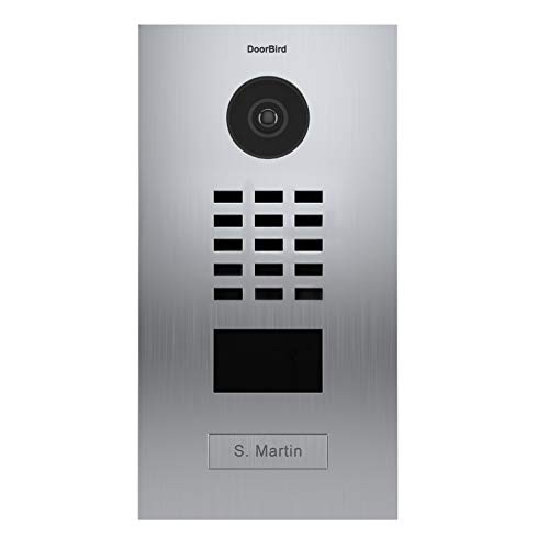 DoorBird D2101V-V2-EP Doorbird-D2101V-V2-EP – Türsprechanlage IP 1 Türklingel PoE mit RFID-Ausweisleser Edelstahl – Einbaubar