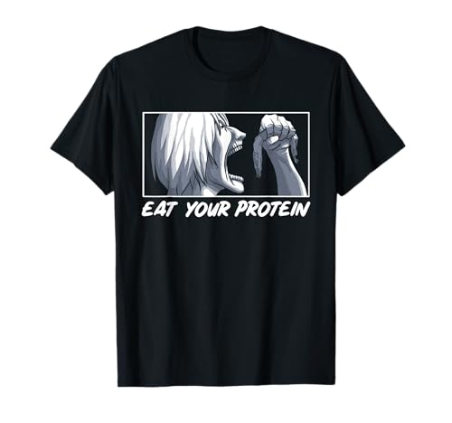 Iss dein Protein Anime Gym Manga Bodybuilding Fitness Anime T-Shirt