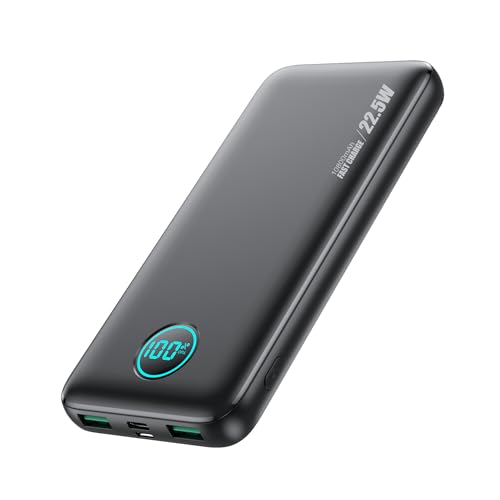 Power Bank, 10800mAh Powerbank Schnellladefunktion USB C Input & Output, 22.5W Externer Handyakkus PD 3.0 QC 4.0 Powerbank Klein für iPhone 15 14 13 12 Pro Samsung Galaxy S23 etc