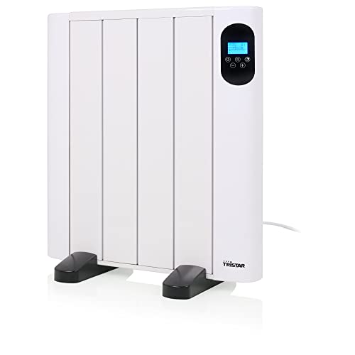 Tristar KA-5866 Heizstrahler mit Konvektion, digitaler Timer, programmierbar und Memory-Funktion, 4 Rippen, IP24, Fernbedienung, hohe Heizeffizienz, 600 W
